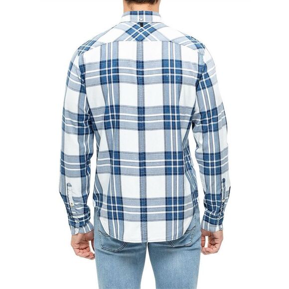 Rag & Bone Shirt Size XXL Fit 2 Plaid Tomlin Blue Indigo Plaid $225.00 - Picture 5 of 10